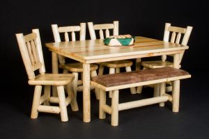 Log Farm Dining Table