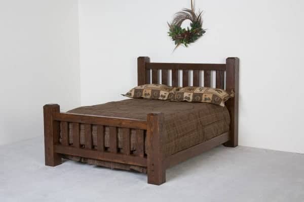 Lumberjack Barnwood Bed Viking Log Furniture