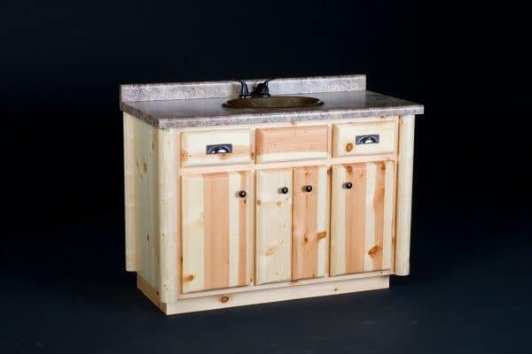 Log Bathroom Vanity With Formica Viking Furniture Log Bathroom Vanity With Formica