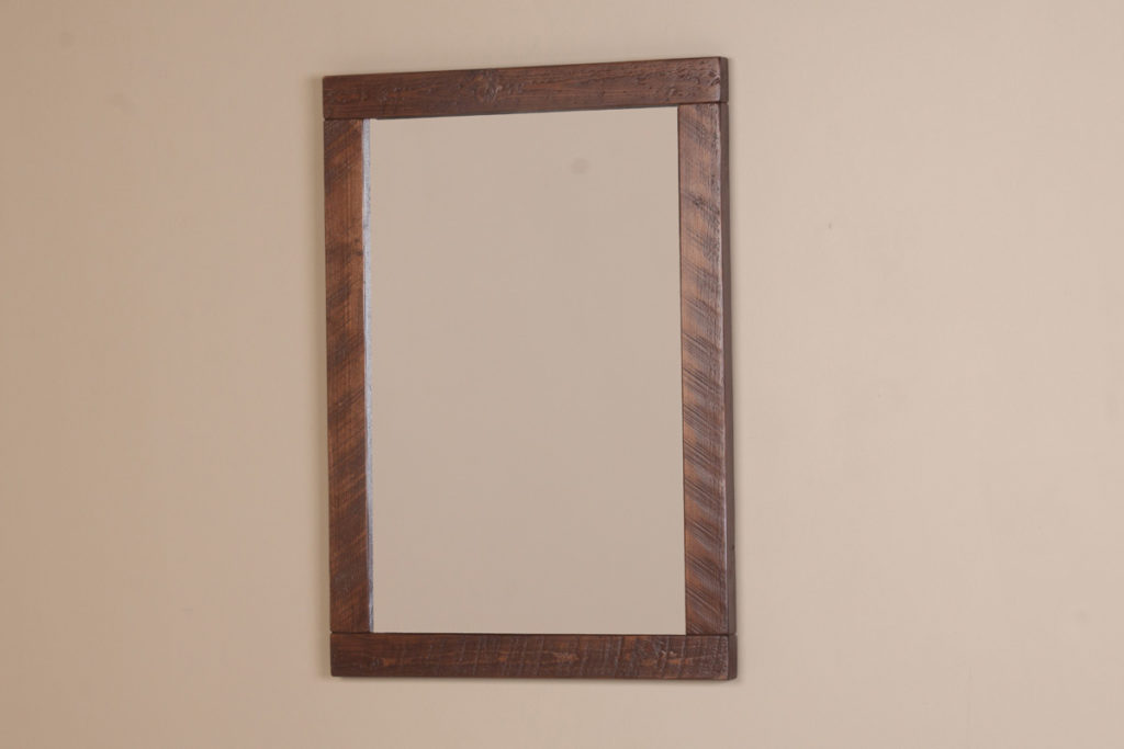 Barnwood Wall Mirror Viking Log Furniture