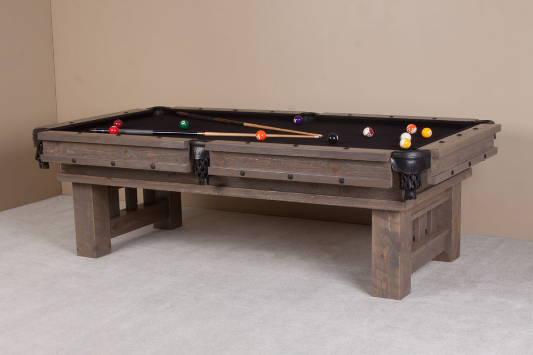 Barnwood Cheyenne Pool Table Viking Log Furniture