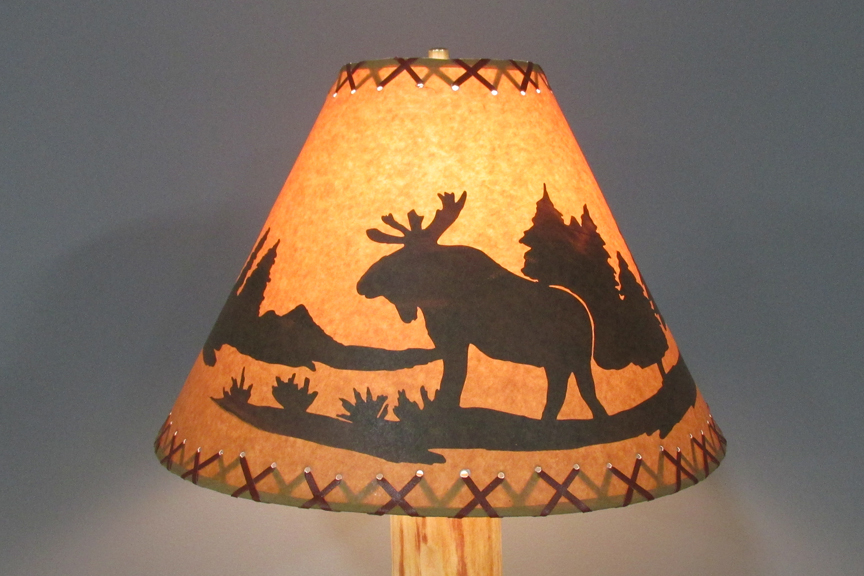 Animal Lamp Shades Viking Log Furniture, Bear Moose Lamp Shades