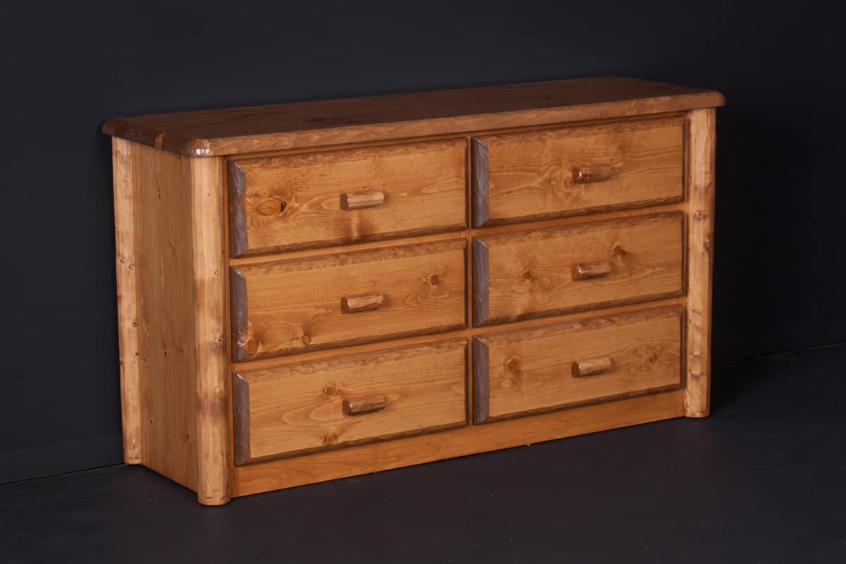 Northwoods 6 Drawer Dresser Viking Log Furniture