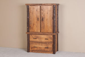 Sawtooth Hickory 2 Drawer Armoire