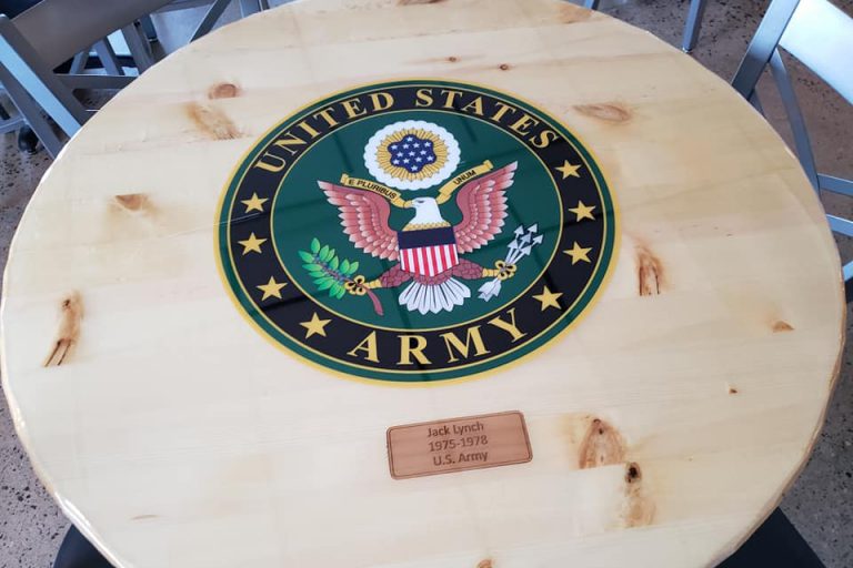 Veterans Memorial Table Viking Log Furniture