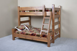 Barnwood Bunk Bed with Ladder